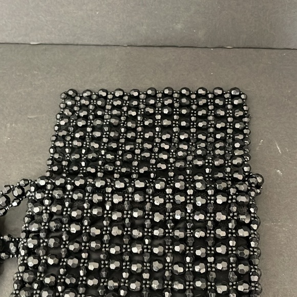 VINTAGE 90’S EXPRESS BLACK BEADED PURSE - Picture 4 of 7